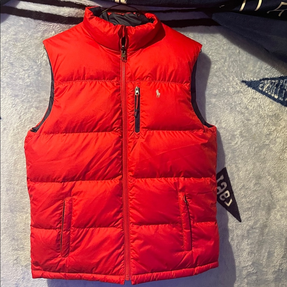 Polo Ralph Lauren Red Puffer Vest